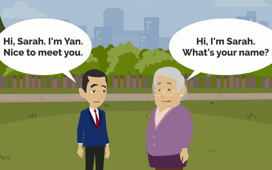 Basic greetings in English: hello, hi, good morning, good afternoon, good evening