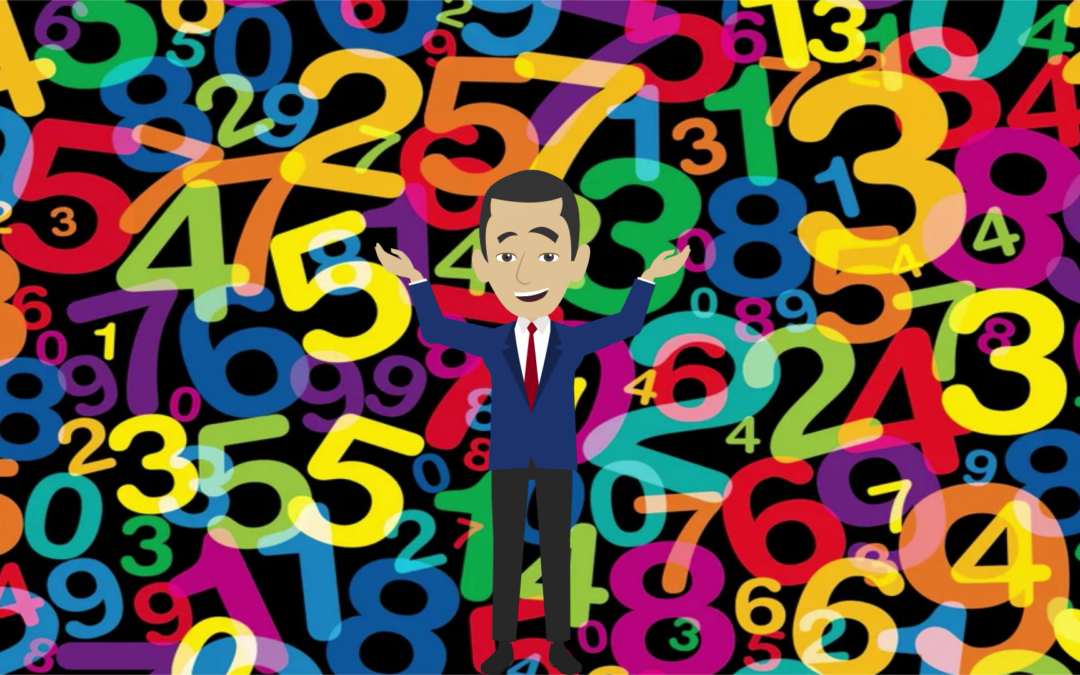 Numbers in English from 0 to 100 with spelling examples
